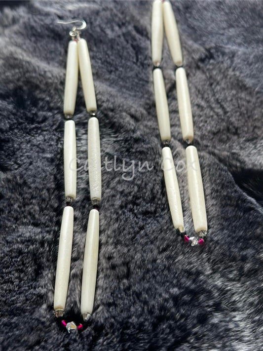 Hairpipe Bone Earrings