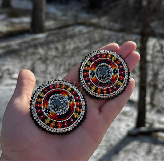 Diamonds & Flowers Earrings