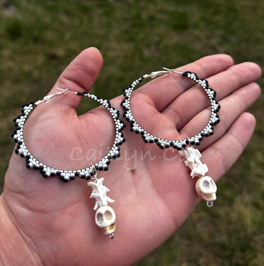 Snake Vertebrae Hoops