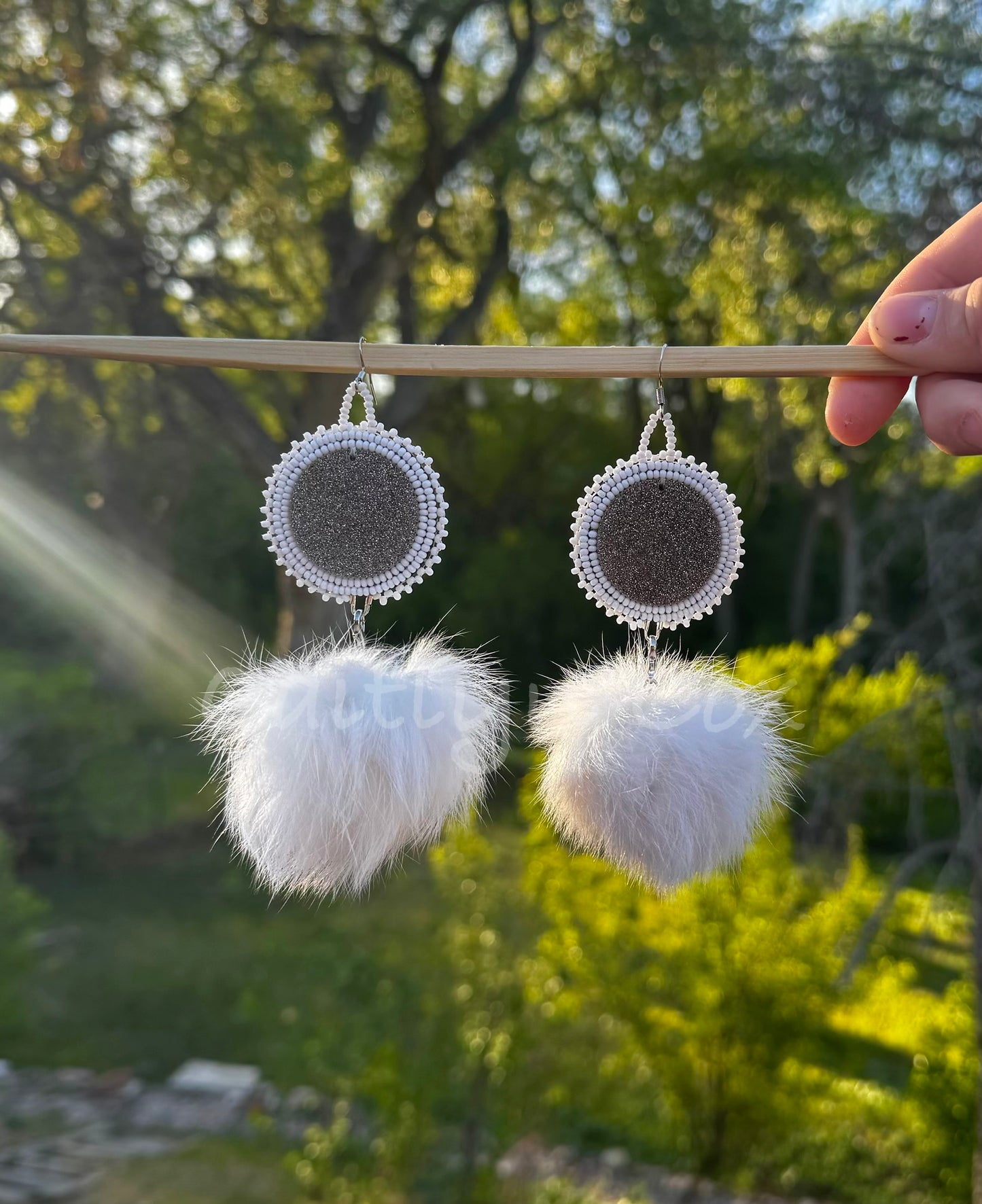 White & Silver Dangles