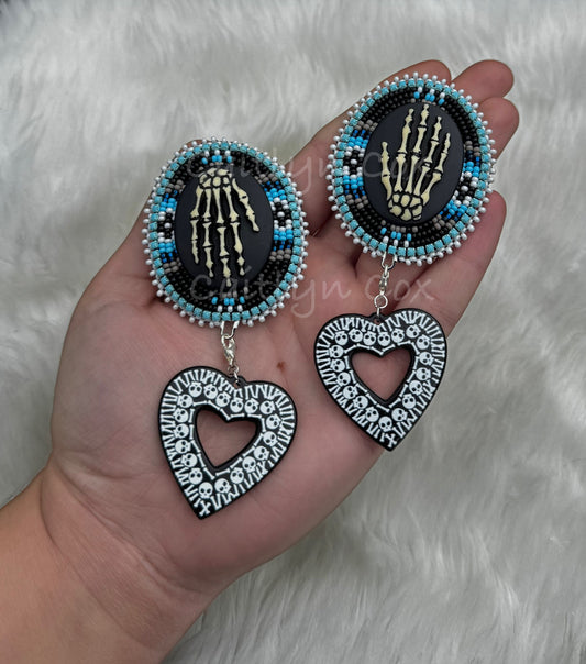 “With this hand” Earring Dangles